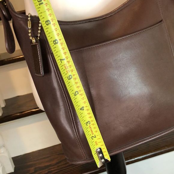 COACH Bleeker Brown Leather Bucket Duffle Feeder Crossbody Shoulder Bag 9816 - Picture 3 of 16